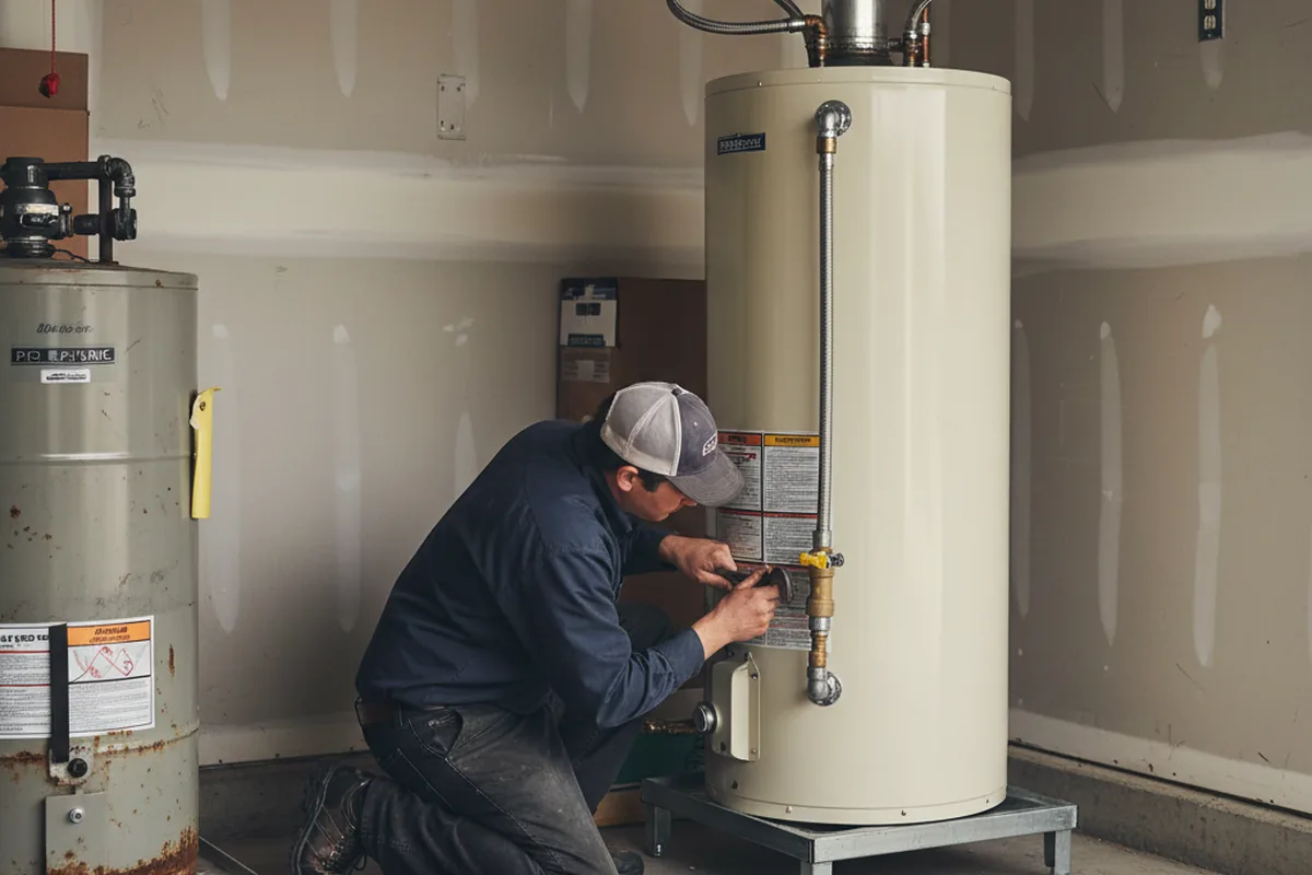 Water heater and shutoff valve replacement in Tickfaw